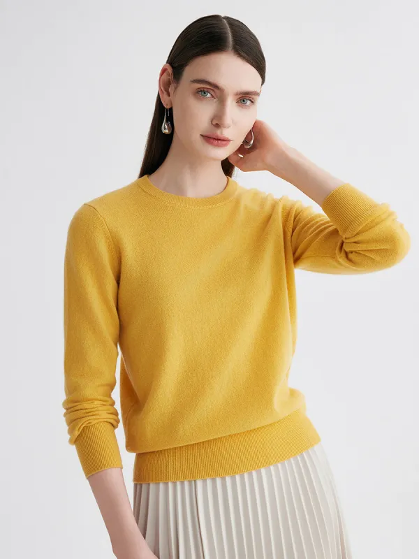 100% Cashmere Women's Round Neck Sweater sold by COMOBOCA