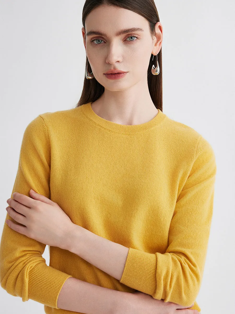 100% Cashmere Women's Round Neck Sweater sold by COMOBOCA product image thumbnail 2