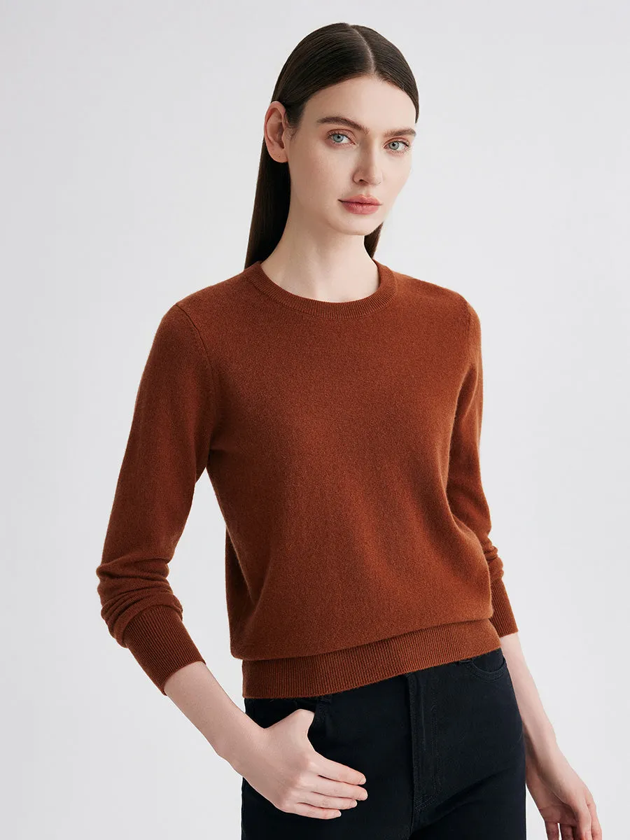 100% Cashmere Women's Round Neck Sweater sold by COMOBOCA