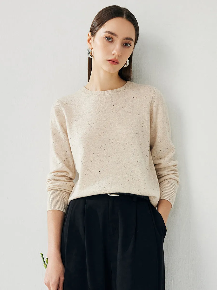 100% Cashmere Women's Round Neck Sweater sold by COMOBOCA product image thumbnail 2