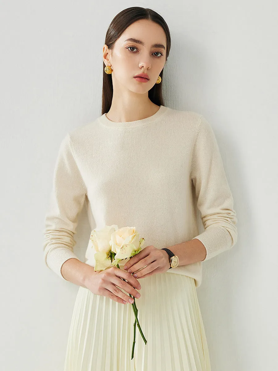 100% Cashmere Women's Round Neck Sweater sold by COMOBOCA
