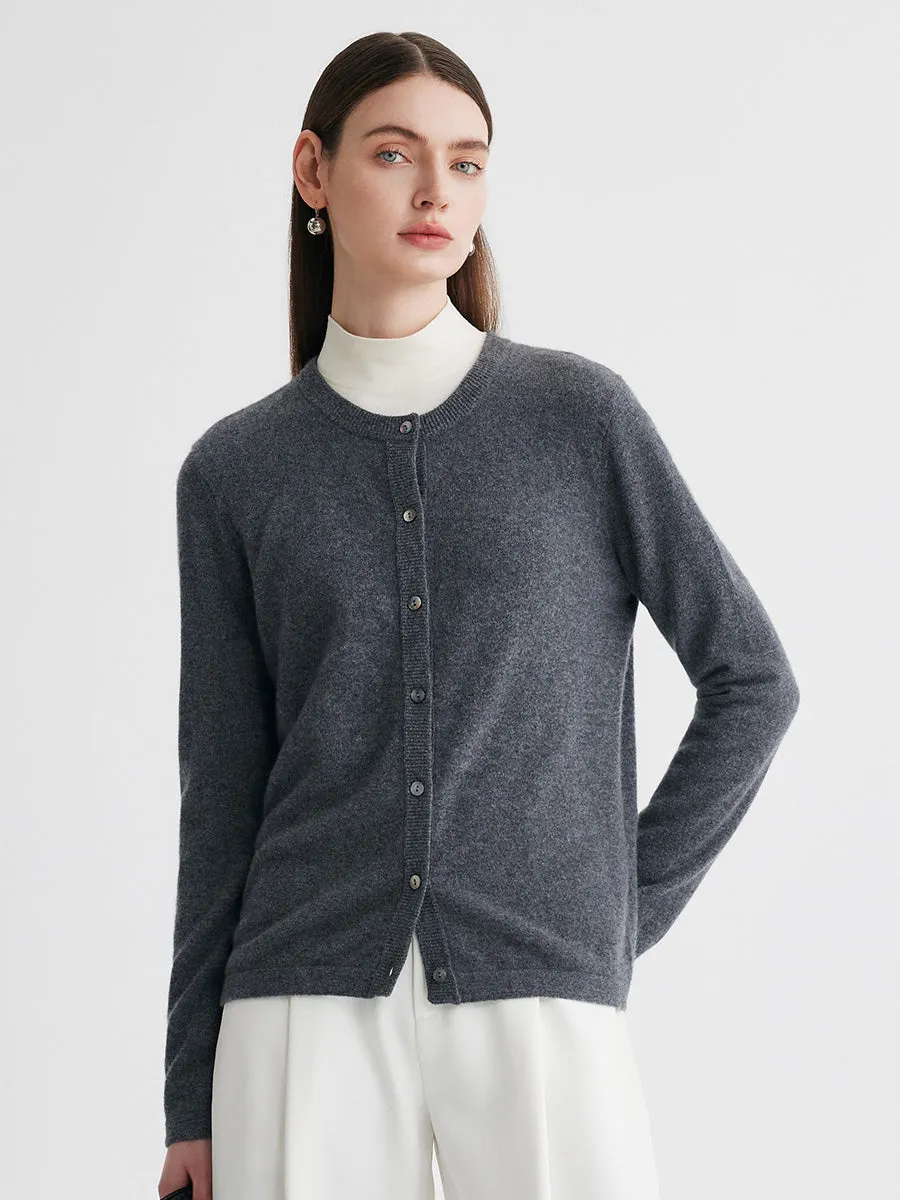 100% Cashmere Women's Button-Up Cardigan sold by COMOBOCA