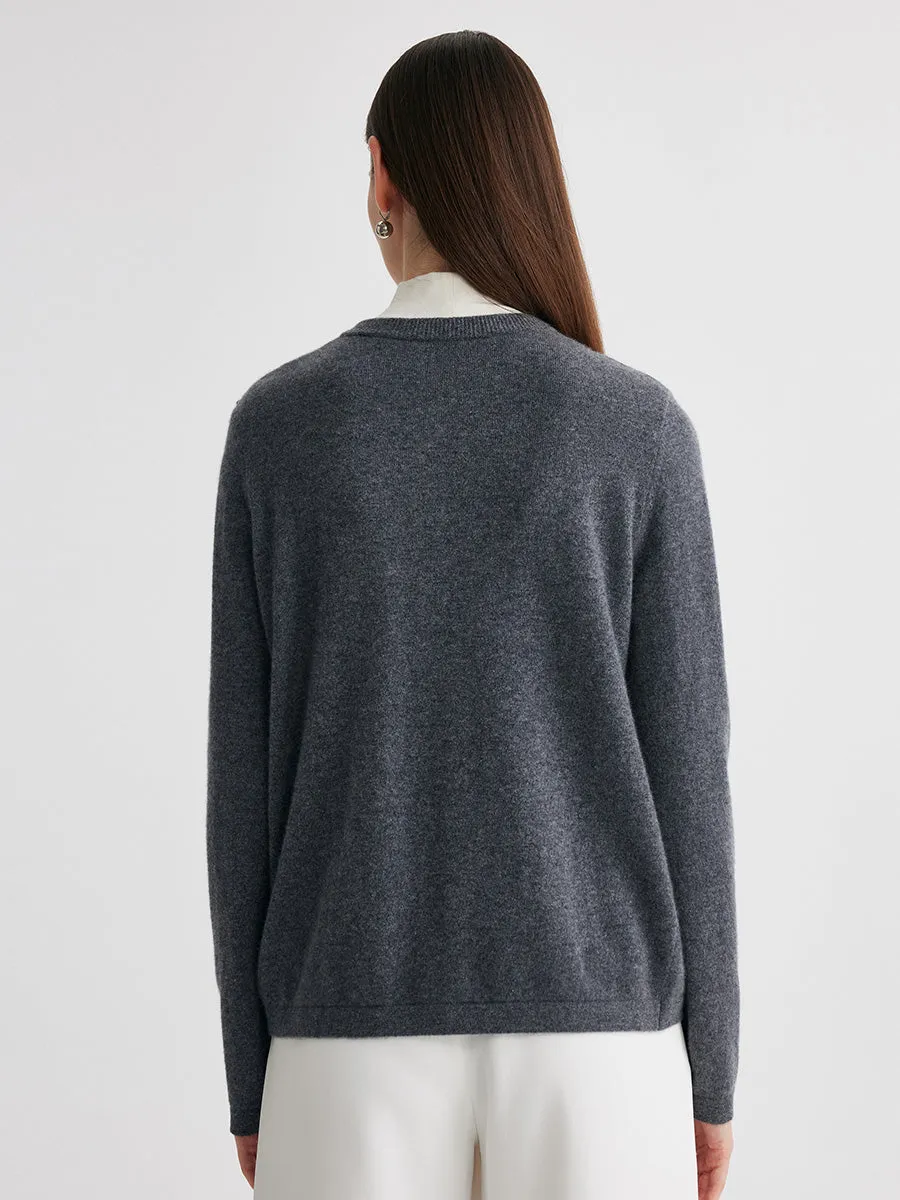 100% Cashmere Women's Button-Up Cardigan sold by COMOBOCA product image thumbnail 3