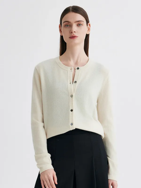 100% Cashmere Women's Button-Up Cardigan sold by COMOBOCA