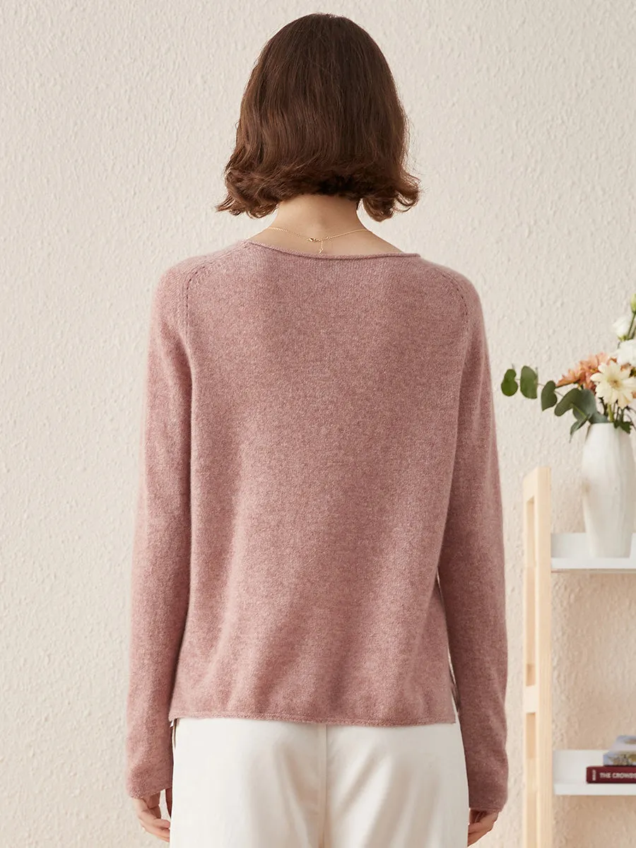 100% Cashmere Women's Loose Knit Sweater sold by COMOBOCA product image thumbnail 2