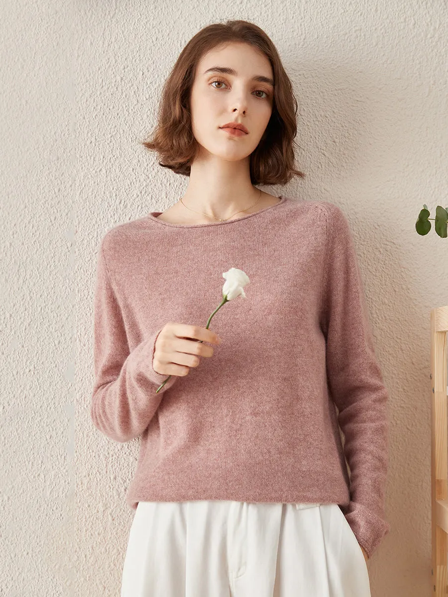 100% Cashmere Women's Loose Knit Sweater sold by COMOBOCA