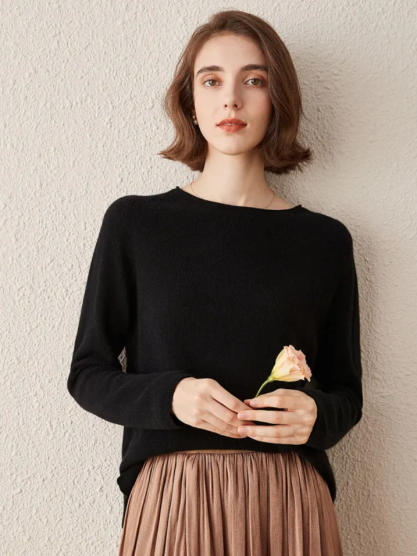 100% Cashmere Women's Loose Knit Sweater sold by COMOBOCA