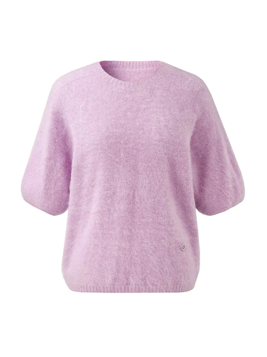 Women's Wool Seamless Brushed Half Sleeve Knit Sweater sold by COMOBOCA product image thumbnail 3