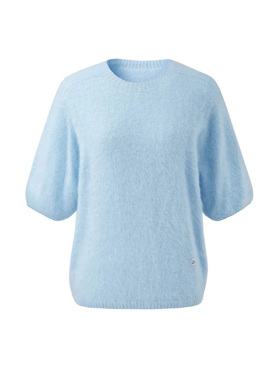 Women's Wool Seamless Brushed Half Sleeve Knit Sweater sold by COMOBOCA product image thumbnail 3