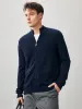 100% Cashmere Men's Full Zip Mock Neck Knit Cardigan sold by COMOBOCA