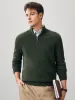 100% Cashmere Men's Half Zip Mock Neck Sweater sold by COMOBOCA