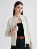 100% Cashmere Women's Cable Knit Zip Up Cardigan sold by COMOBOCA