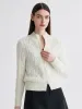 100% Cashmere Women's Cable Knit Zip Up Cardigan sold by COMOBOCA