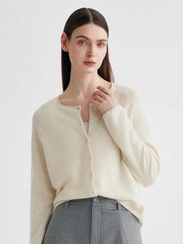 100% Cashmere Women's Button Front Knit Cardigan sold by COMOBOCA
