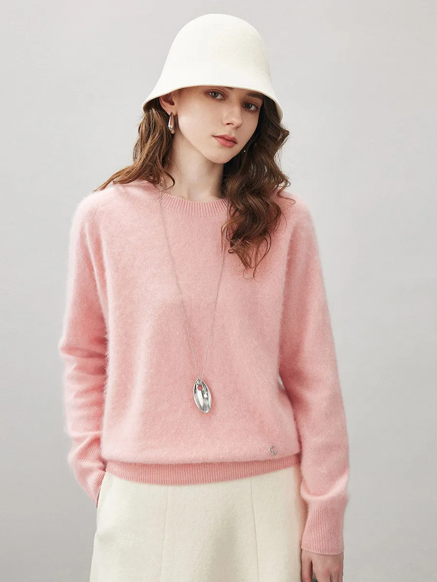 Women's Wool Seamless Brushed Knit Sweater sold by COMOBOCA