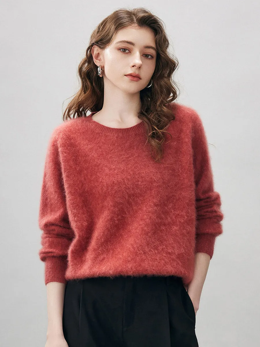 Women's Wool Seamless Brushed Knit Sweater sold by COMOBOCA