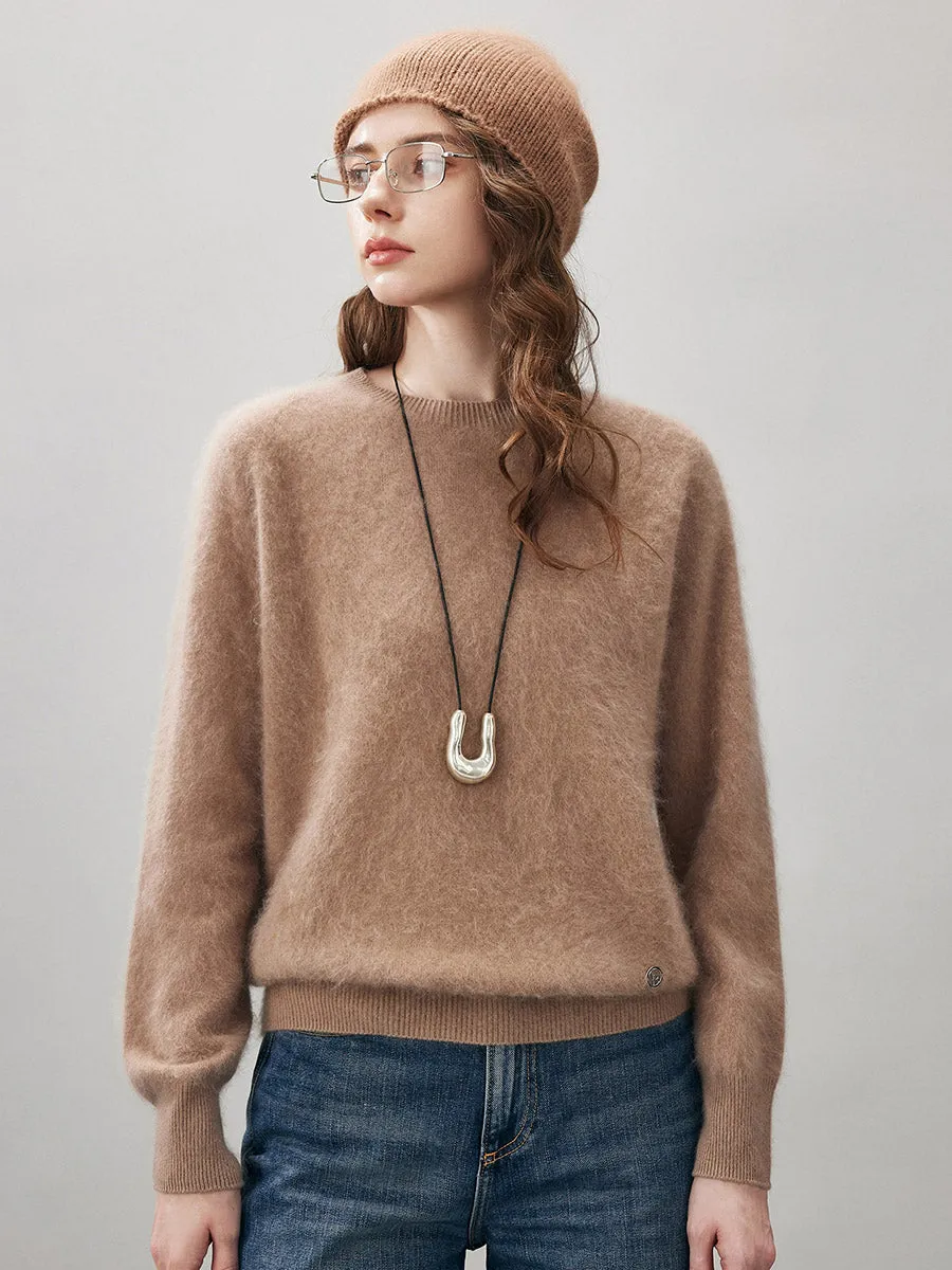 Women's Wool Seamless Brushed Knit Sweater sold by COMOBOCA