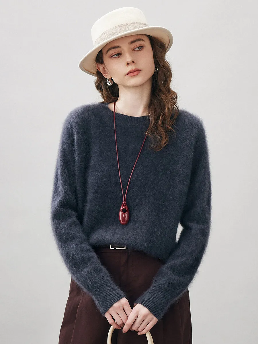 Women's Wool Seamless Brushed Knit Sweater sold by COMOBOCA product image thumbnail 4