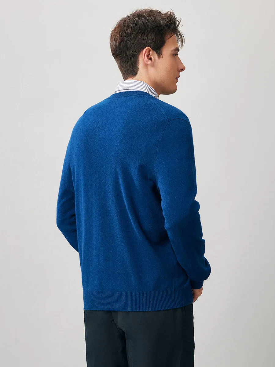 100% Cashmere Men's V-Neck Sweater sold by COMOBOCA product image thumbnail 5