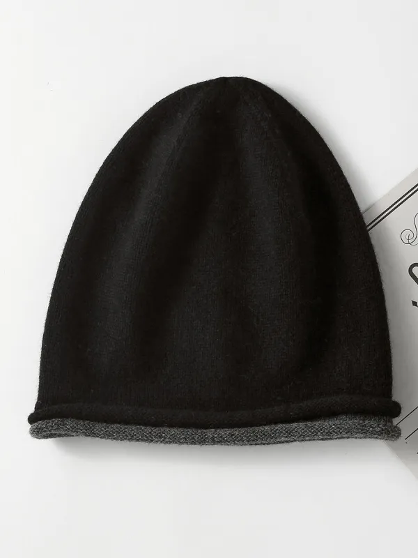 100% Wool Women's Double Layered Knit Beanie sold by COMOBOCA