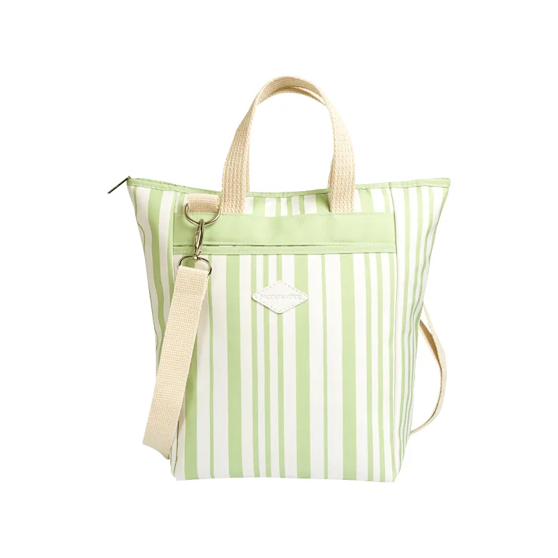 Tote Cooler Sage Stripe sold by DaCosta Verde