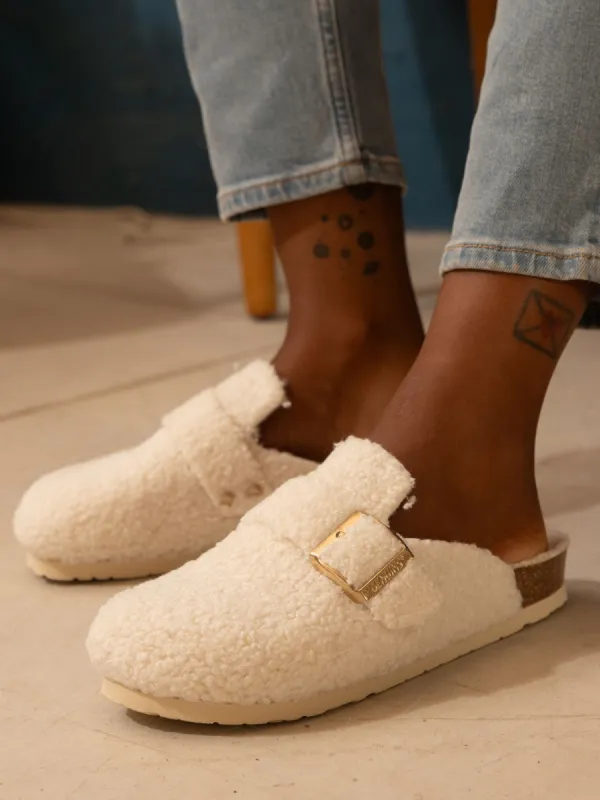 IZAR VEGAN FAWX SHEEPSKIN NATURAL sold by Genuins
