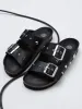 HONOLULU GUIZA VEGAN BLACK sold by Genuins