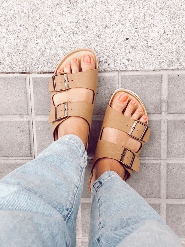 HAWAII VEGAN SUEDE CAMEL sold by Genuins