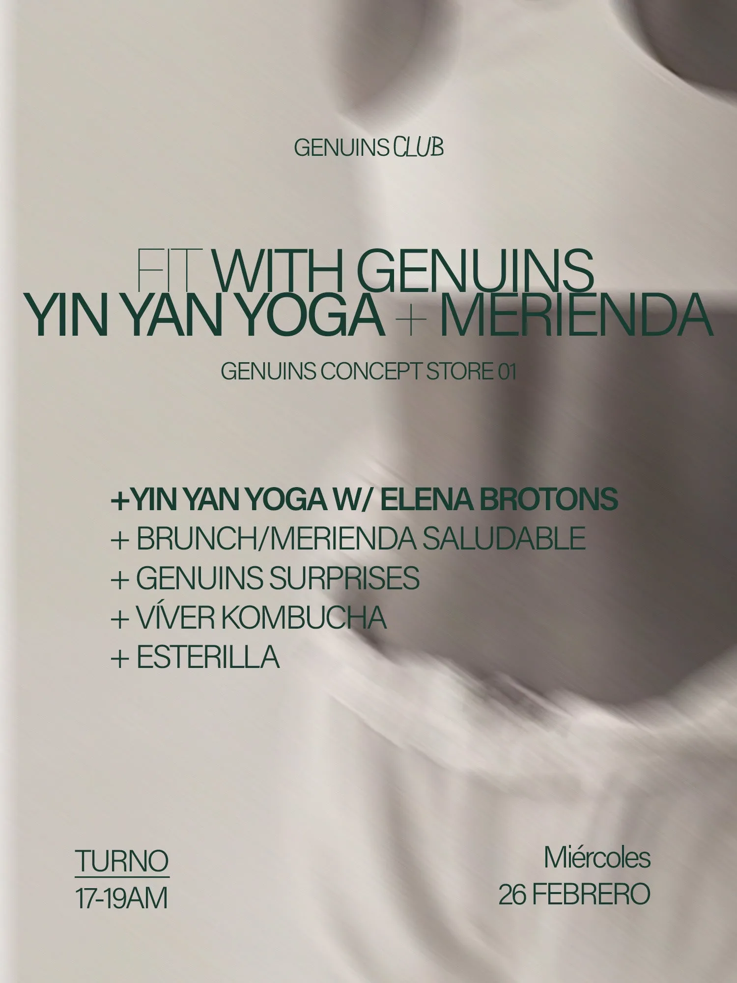 Miércoles 26 Yin Yan Yoga + Merienda saludable sold by Genuins product image thumbnail 2