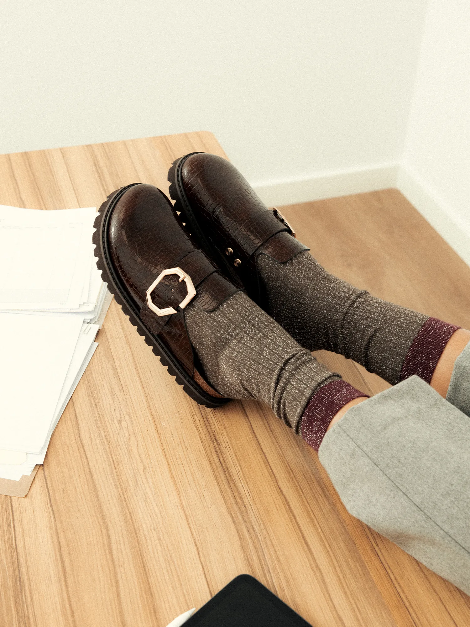 GRISEL VEGAN CROCO COFFEE sold by Genuins