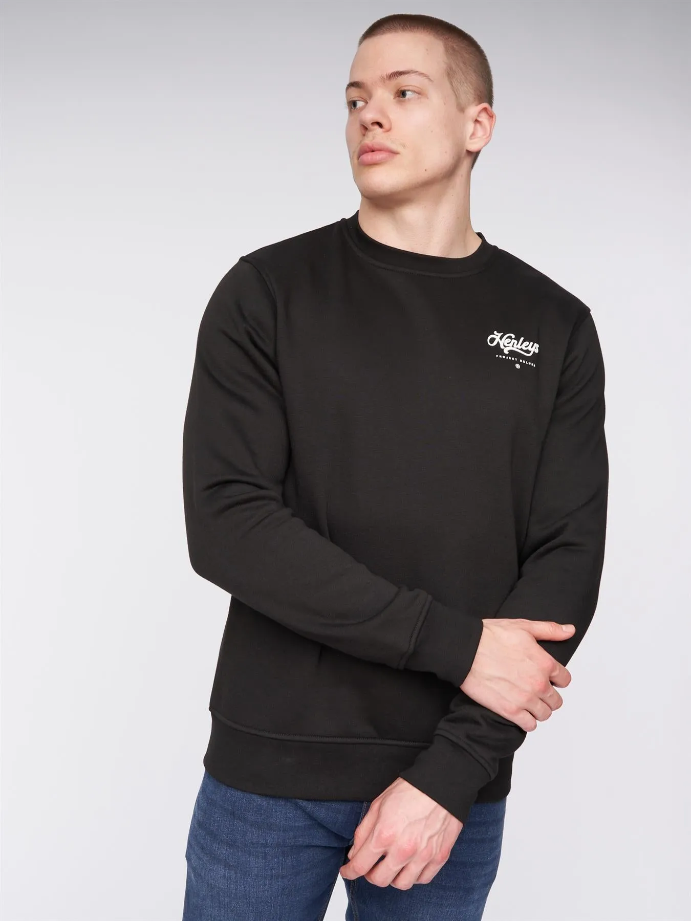 Scripthen Crew Sweat Black sold by Henleys product image thumbnail 3