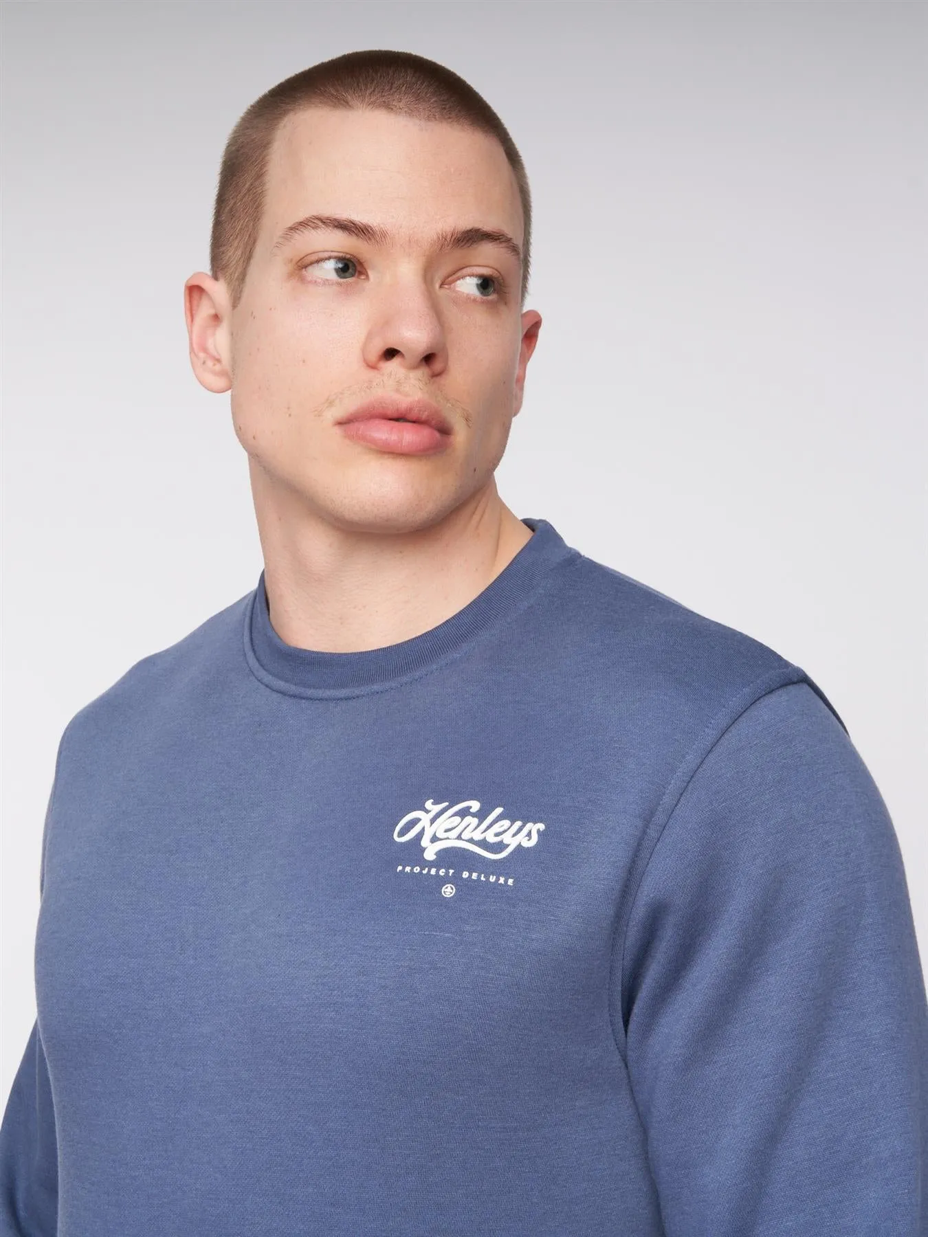 Scripthen Crew Sweat Deep Blue sold by Henleys product image thumbnail 5