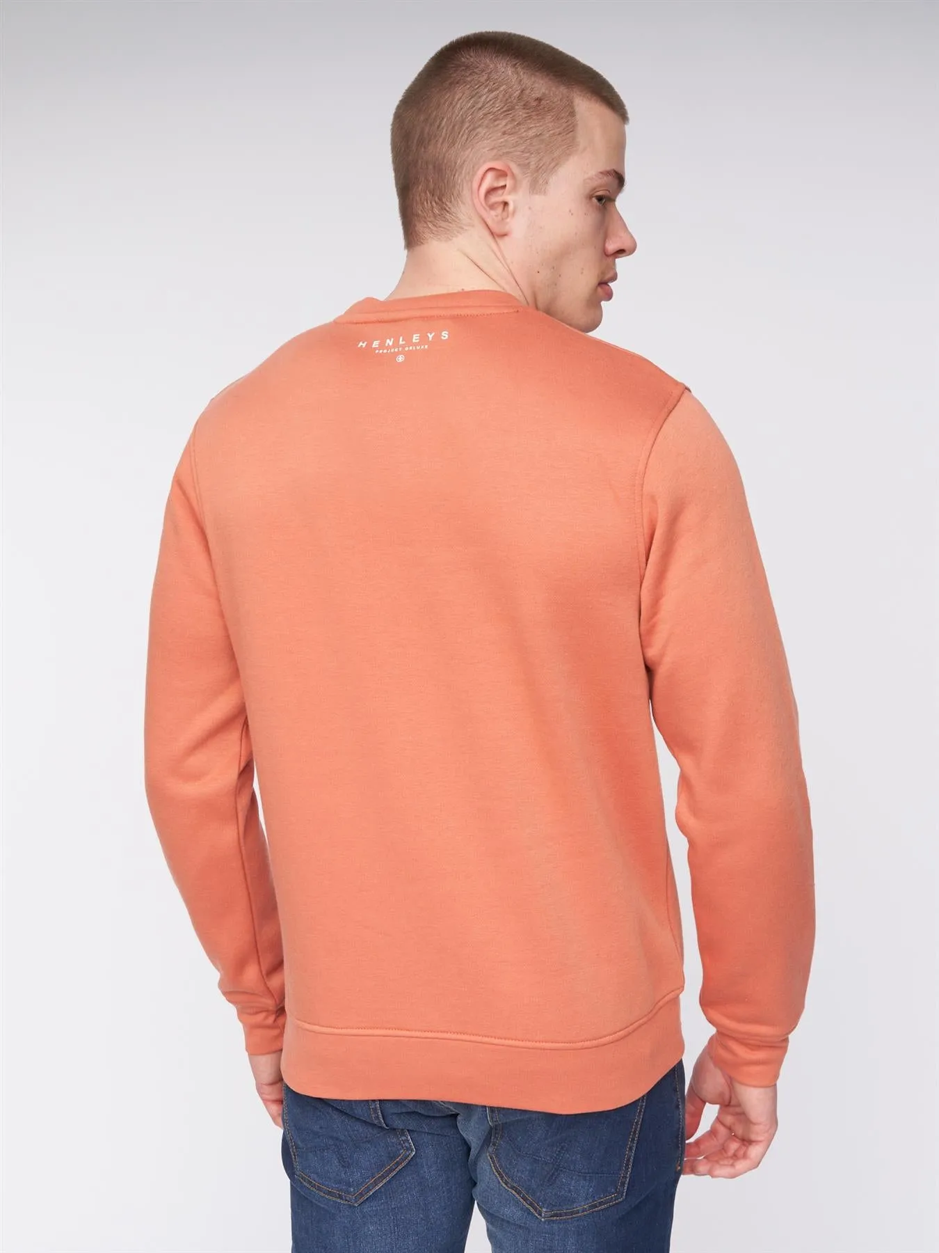 Scripthen Crew Sweat Brick Red sold by Henleys product image thumbnail 4