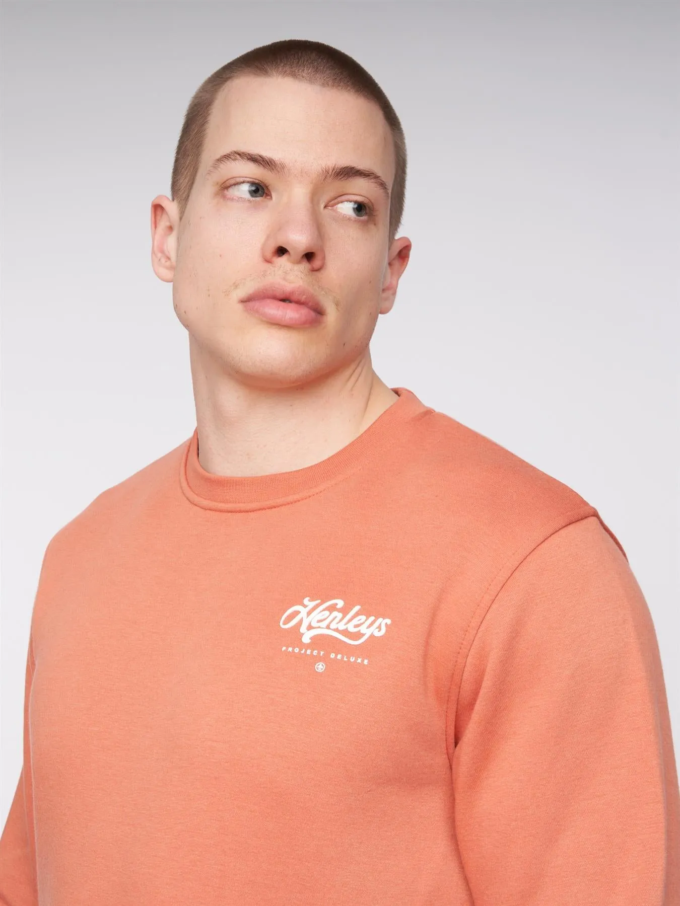 Scripthen Crew Sweat Brick Red sold by Henleys product image thumbnail 5