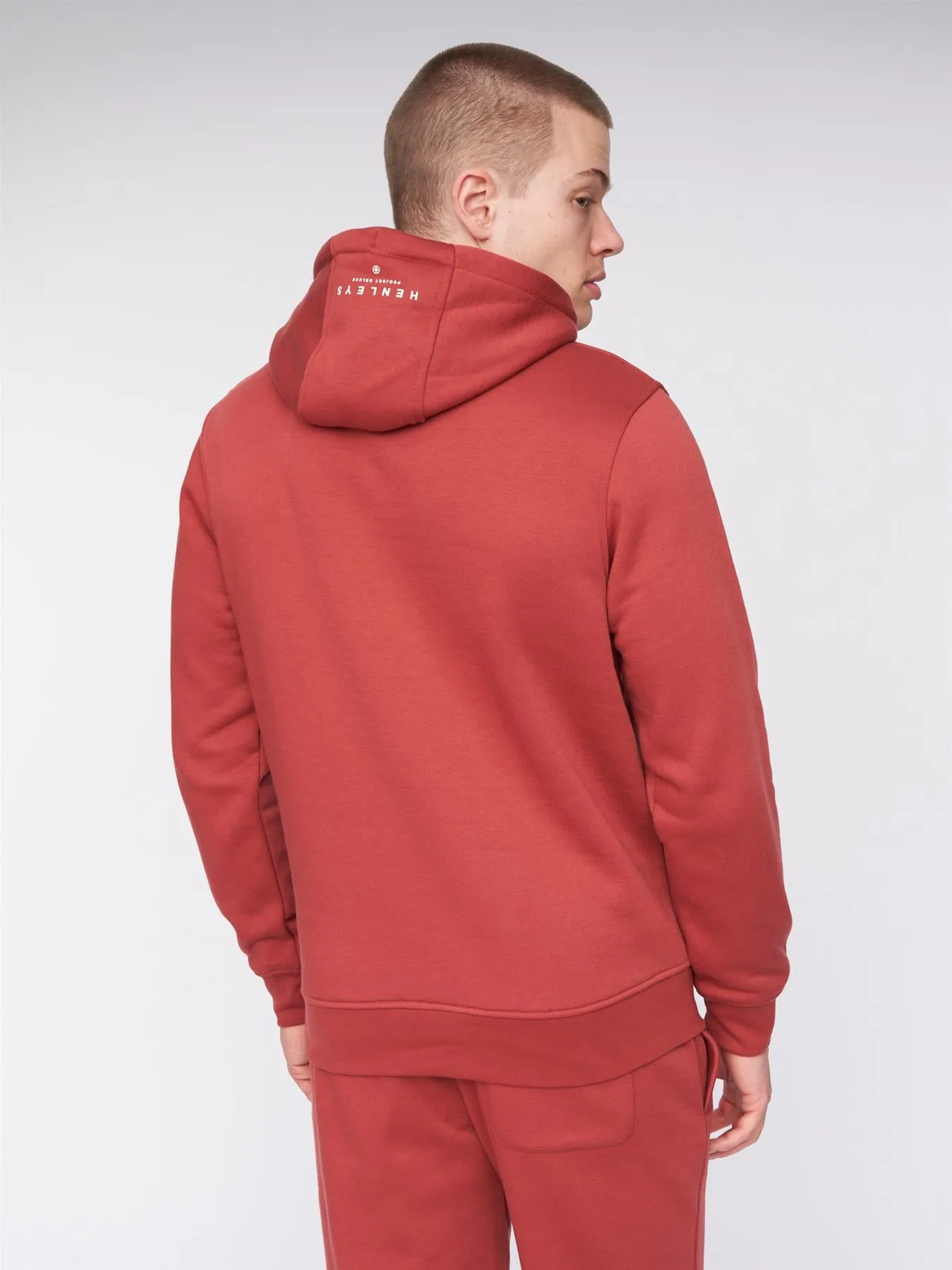 Curveball Hoodie Deep Red sold by Henleys product image thumbnail 4