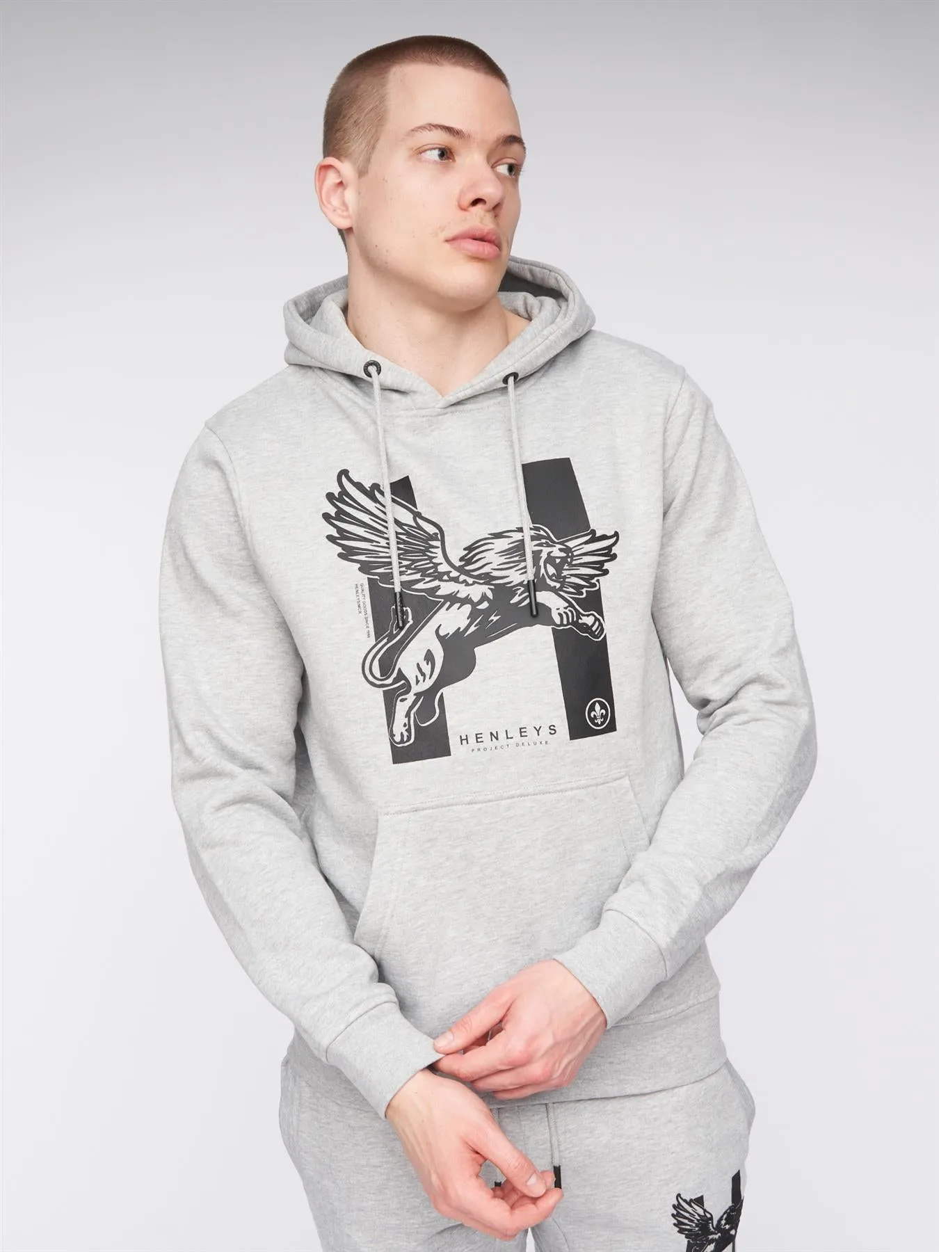 Curveball Hoodie Grey Marl sold by Henleys product image thumbnail 3