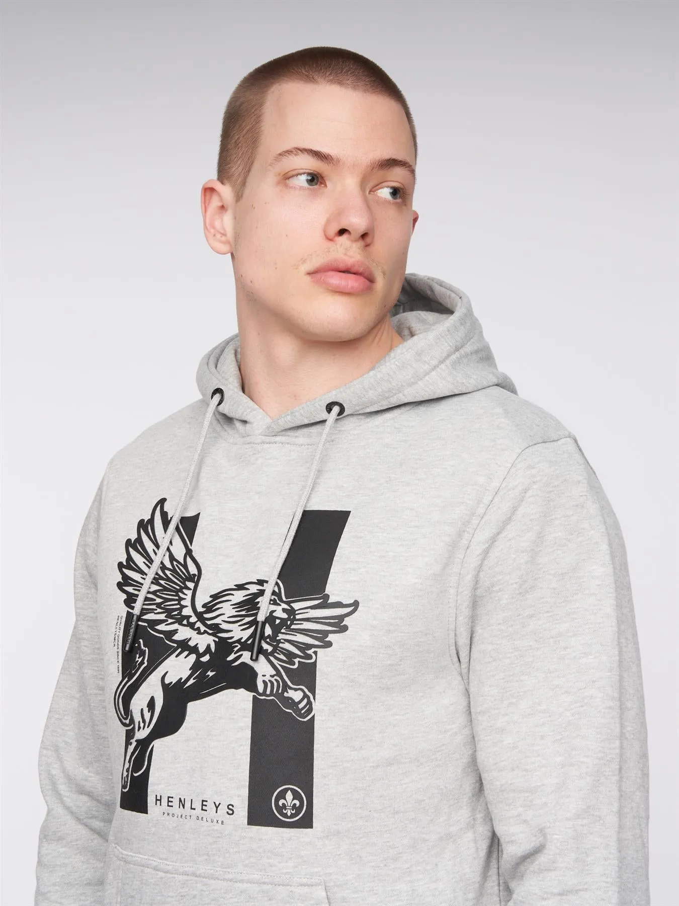 Curveball Hoodie Grey Marl sold by Henleys product image thumbnail 5
