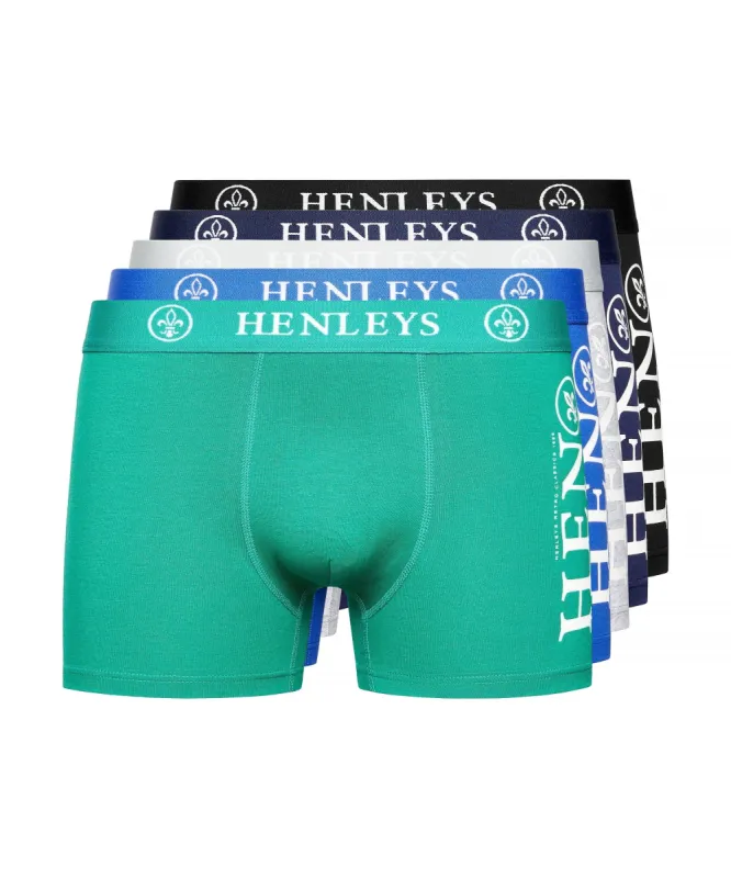 Kelmack Boxers 5pk Assorted sold by Henleys