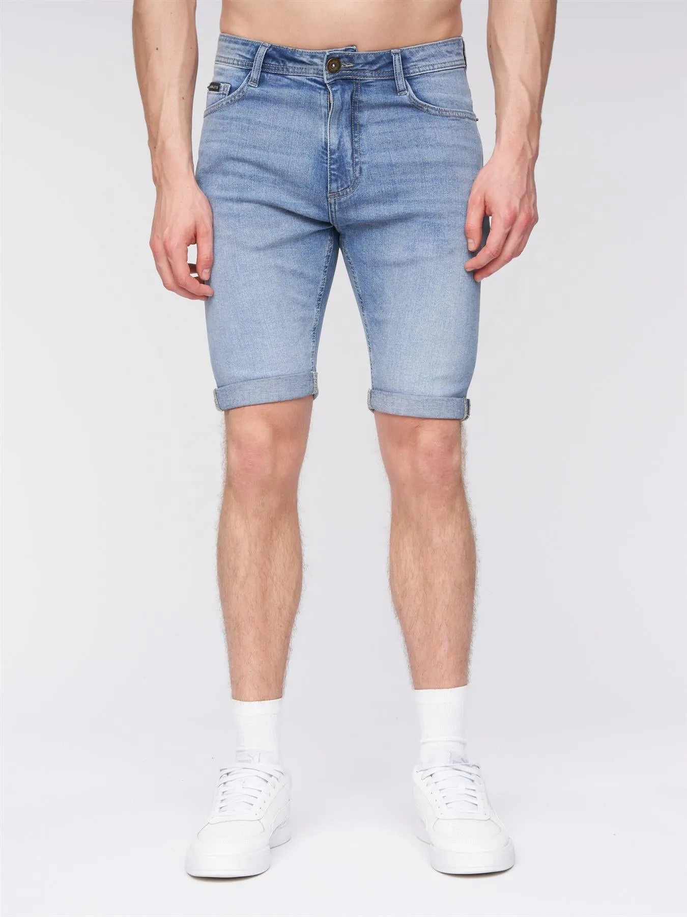 Flex Denim Shorts Light Wash sold by Henleys