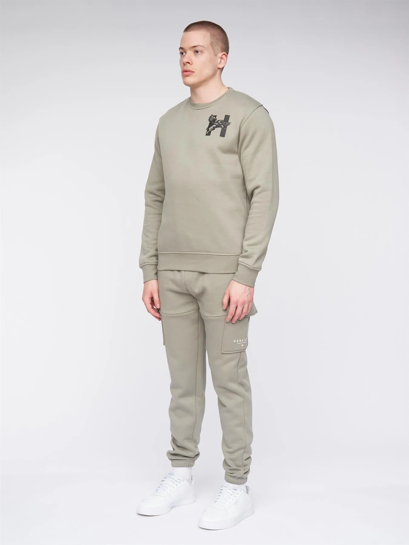 Morehen Crew Sweat Dusty Olive sold by Henleys product image thumbnail 2