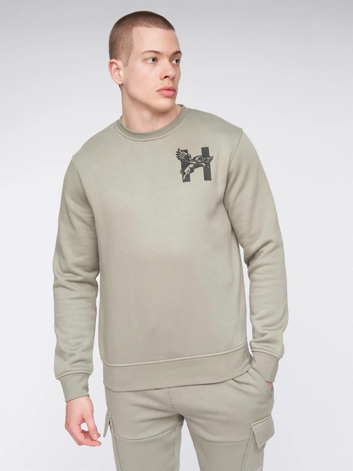 Morehen Crew Sweat Dusty Olive sold by Henleys product image thumbnail 3