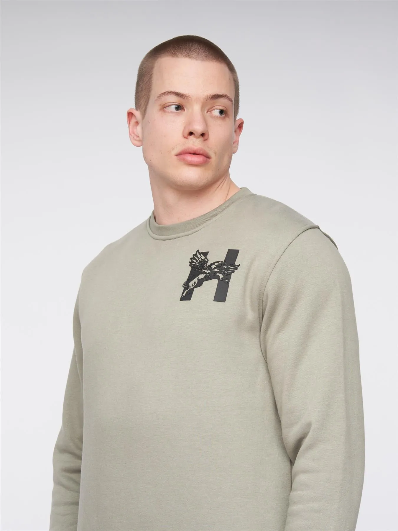 Morehen Crew Sweat Dusty Olive sold by Henleys product image thumbnail 5