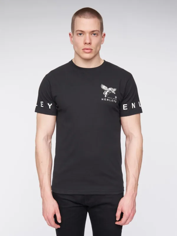 Henflare T-Shirt Black sold by Henleys