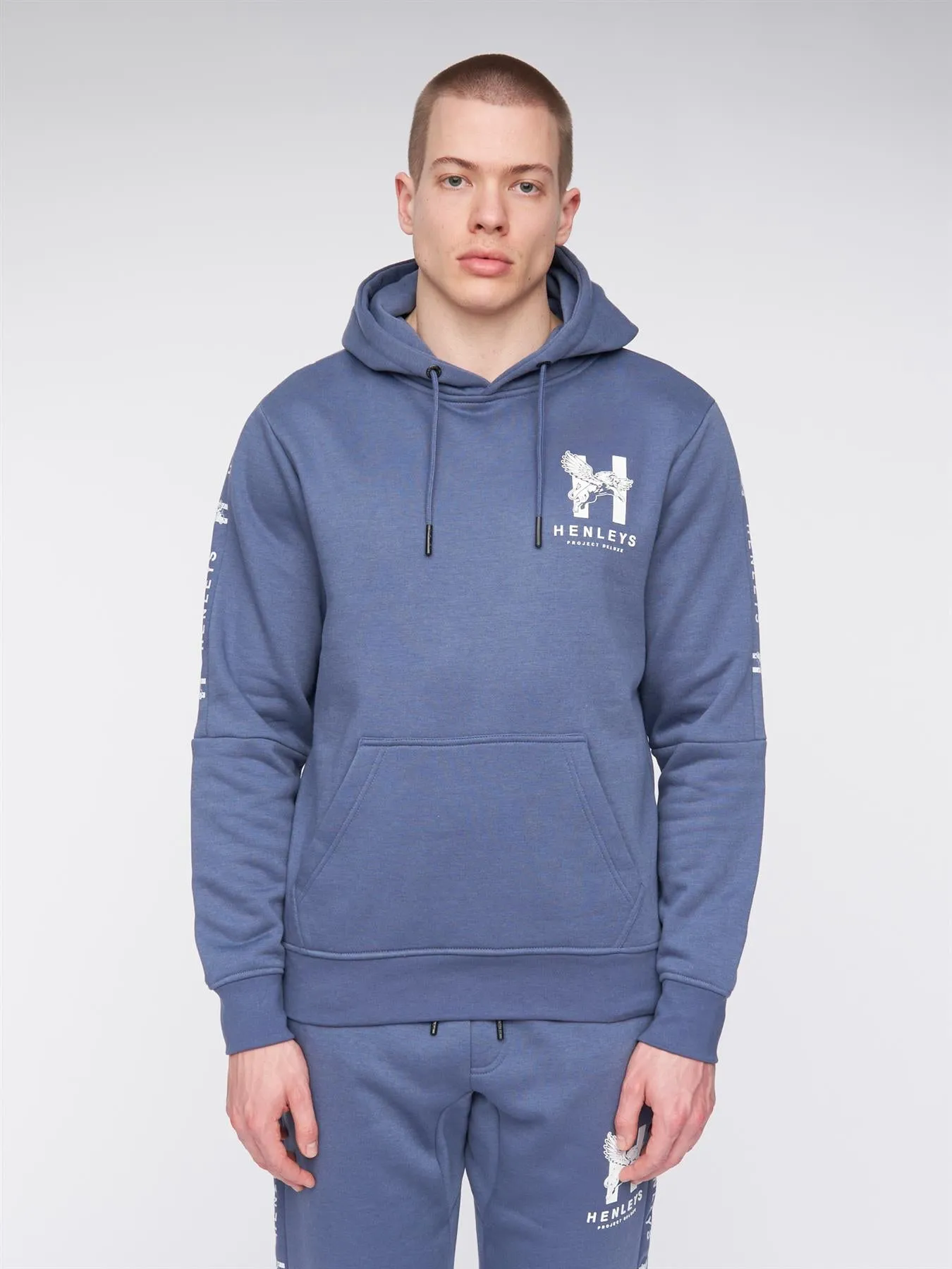 Tapehen Hoodie Deep Blue sold by Henleys
