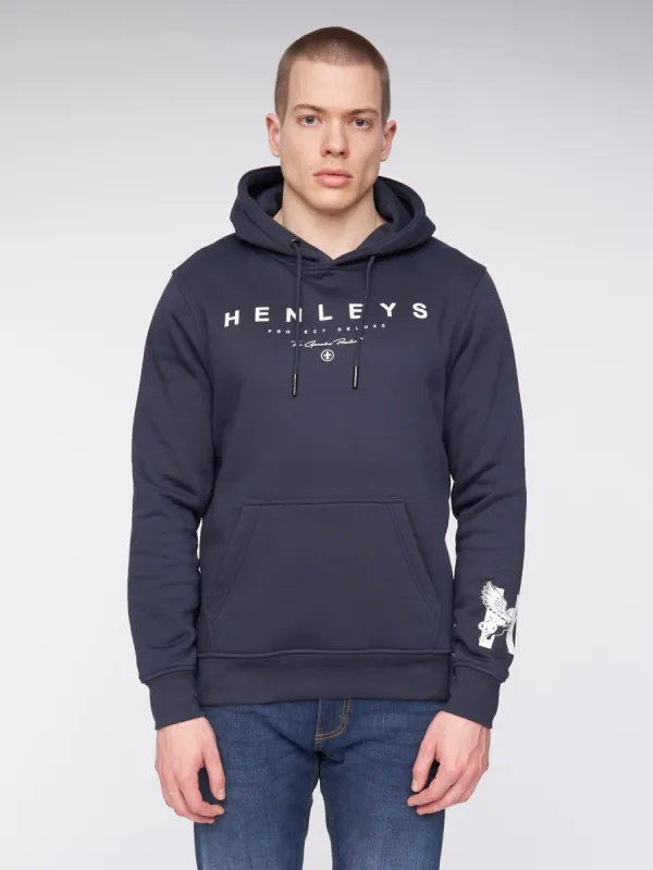 Hentyme Hoodie Navy sold by Henleys