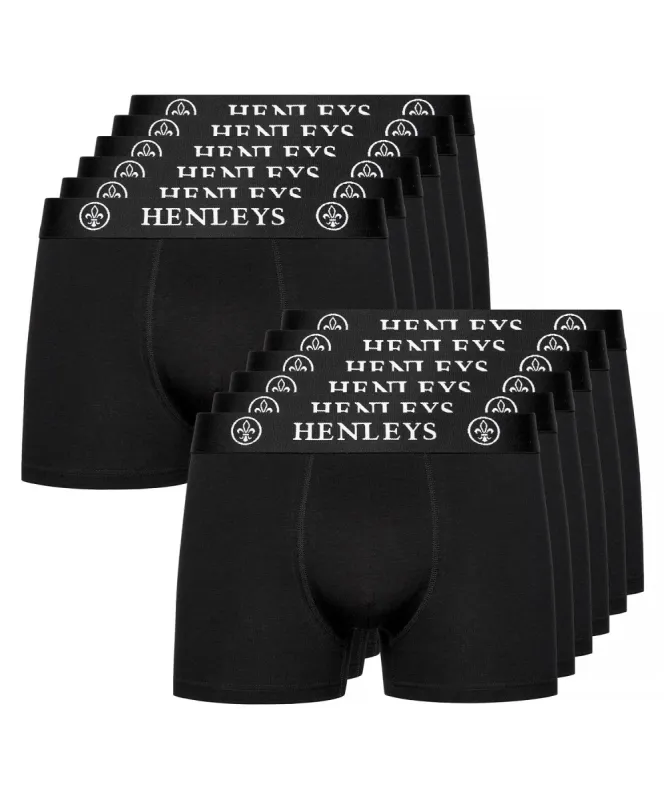McBlacken Boxers 12pk Black sold by Henleys