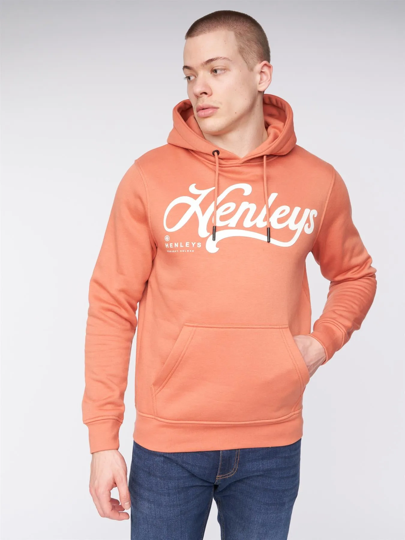 Scripthen Hoodie Brick Red sold by Henleys product image thumbnail 3
