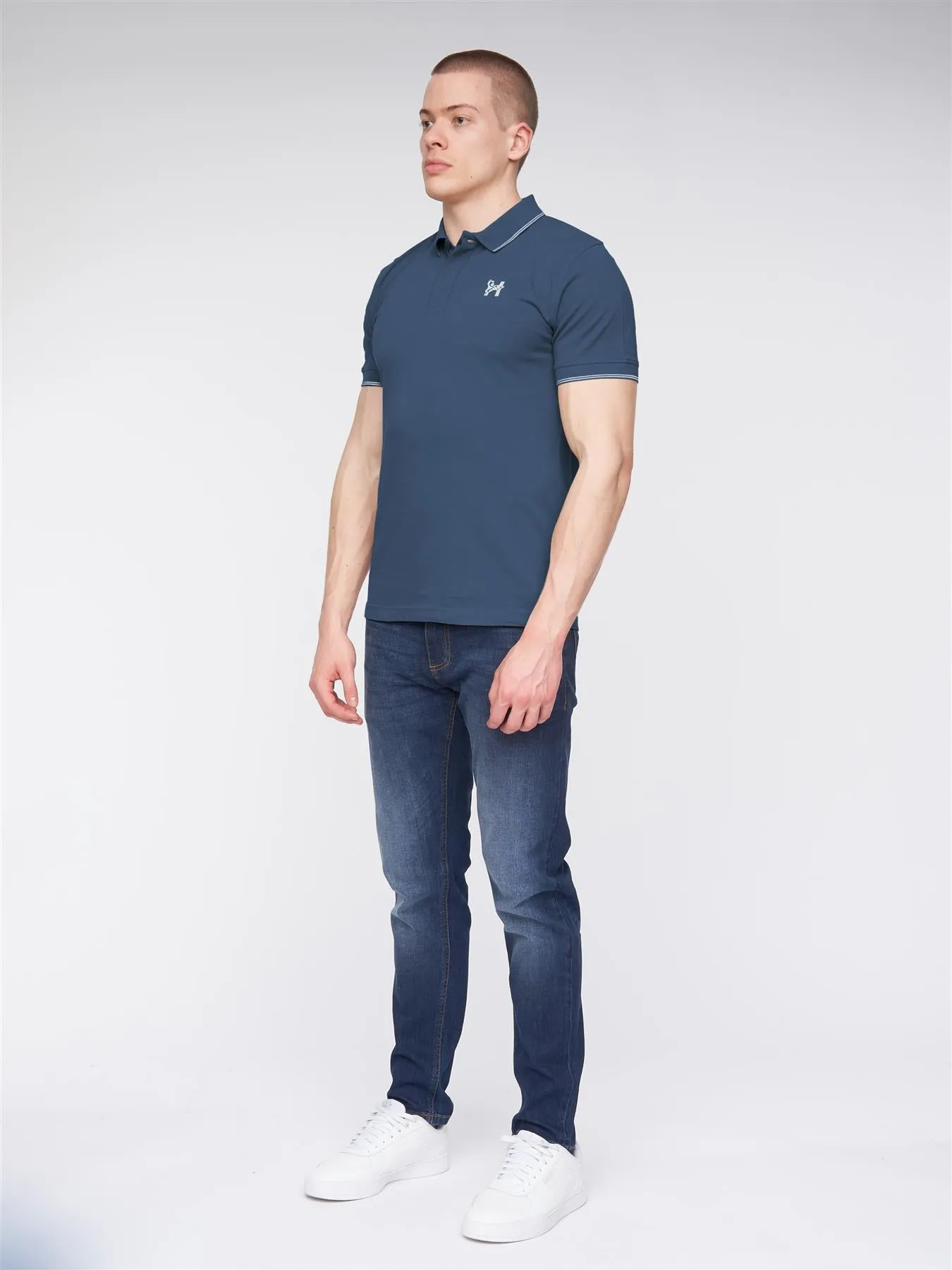 Moorehen Polo Deep Blue sold by Henleys product image thumbnail 2