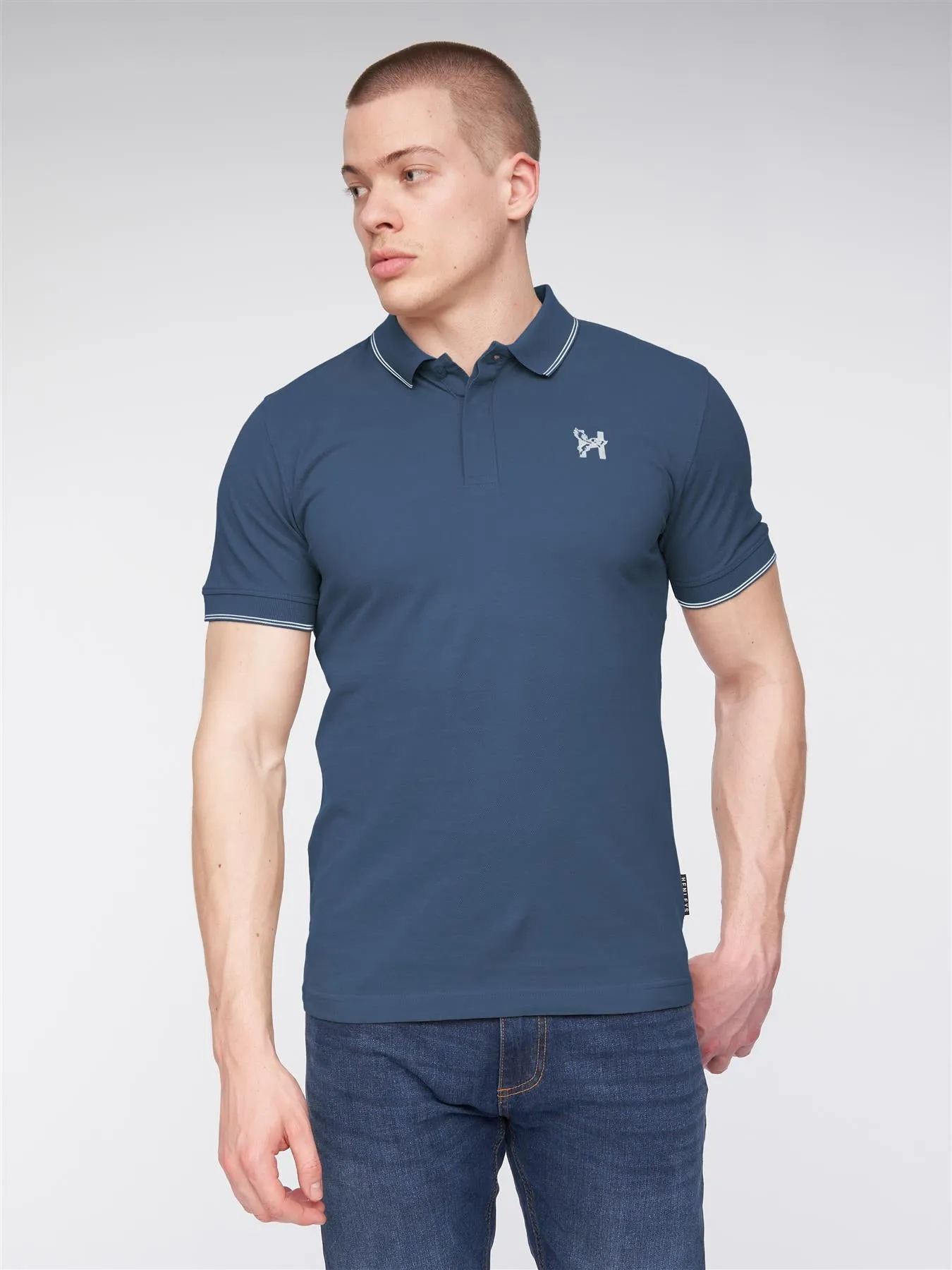 Moorehen Polo Deep Blue sold by Henleys product image thumbnail 3