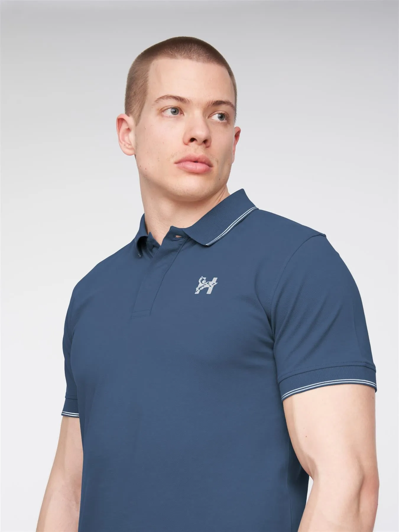 Moorehen Polo Deep Blue sold by Henleys product image thumbnail 5